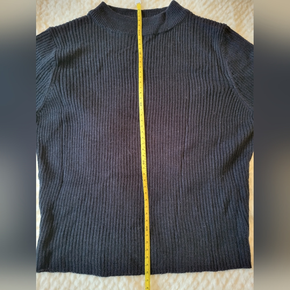 Crop Top/Long Sleeve/Black - Picture 4 of 8